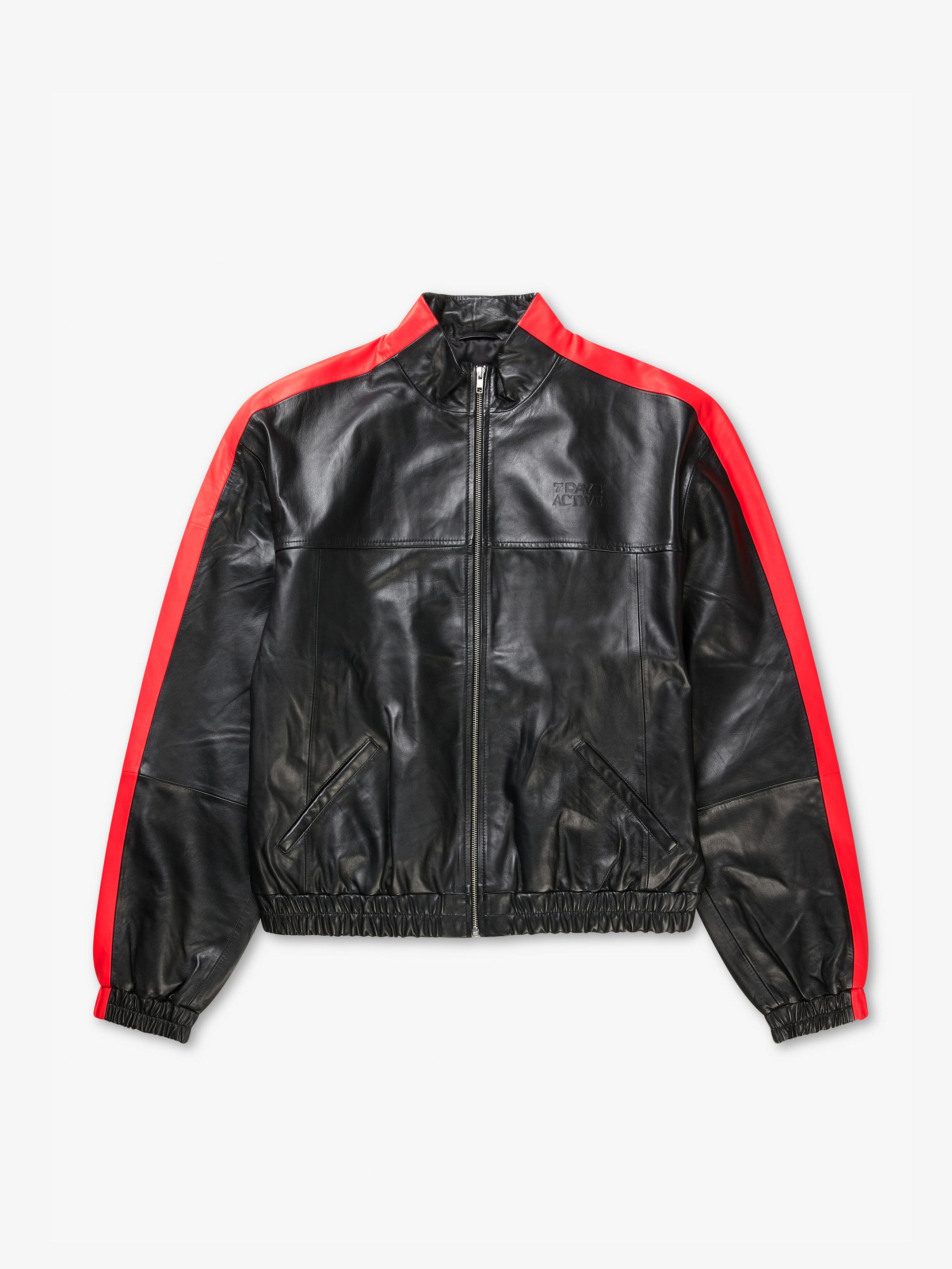 Leather Track Jacket