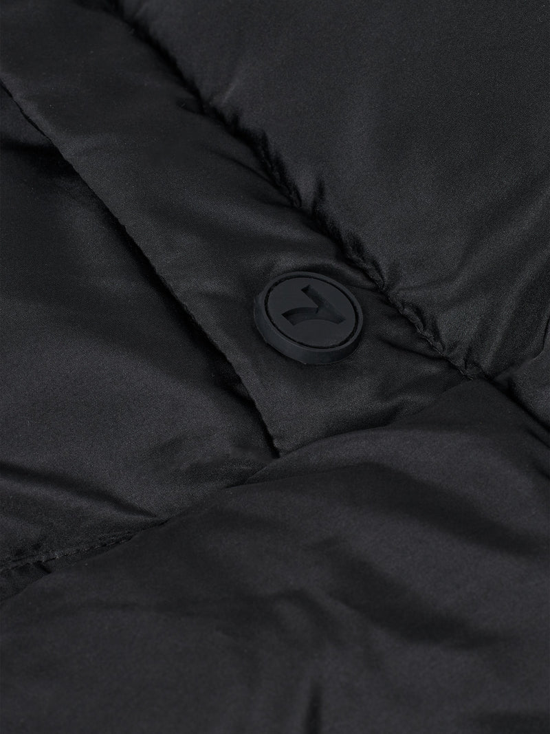 7 DAYS Longline Puffer Outerwear 001 Black