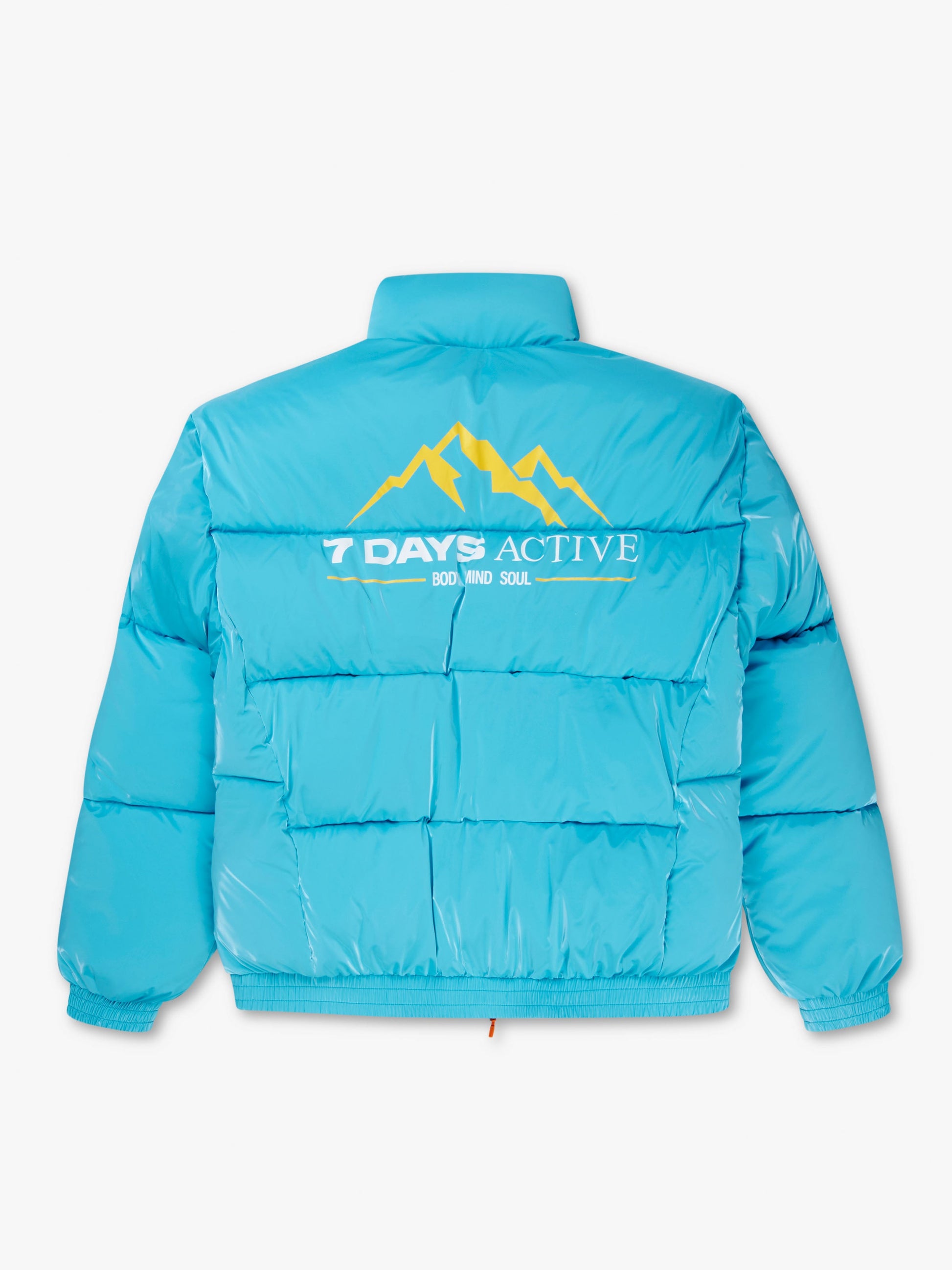 7 DAYS Recycled Tech Puffer Jackets 367 Blue Atoll