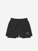 7 Days Active BODY 2 in 1 Shorts 5" Activewear 001 Black