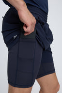 7 Days Active BODY 2 in 1 Shorts 5" Shorts 100 Dark Navy