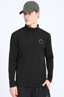 7 Days Active BODY Midlayer Half Zip Tops 001 Black