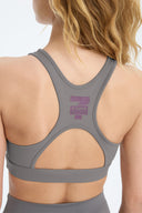 7 Days Active BODY Open Back Bra Bras 061 Charcoal