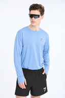 7 Days Active BODY Performance Long Sleeve T-shirts 036 Blue
