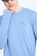 7 Days Active BODY Performance Long Sleeve T-shirts 036 Blue