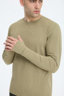 7 Days Active BODY Performance Long Sleeve Tops 045 Olive