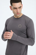 7 Days Active BODY Performance Long Sleeve Tops 061 Charcoal