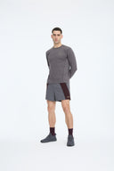7 Days Active BODY Performance Long Sleeve Tops 061 Charcoal