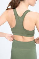 7 Days Active BODY Signature Bra Bras 090 Dark Olive