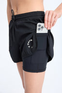 7 Days Active BODY W 2 in 1 Shorts 4" Shorts 001 Black