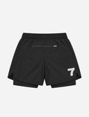 7 Days Active BODY W 2 in 1 Shorts 4" Shorts 001 Black