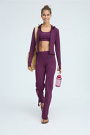 7 Days Active BODY W Bootcut Pants Pants 072 Plum