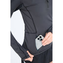 7 Days Active BODY W Midlayer Half Zip Activewear 001 Black