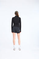 7 Days Active BODY W Midlayer Half Zip Tops 001 Black