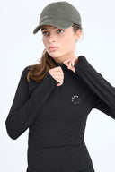 7 Days Active BODY W Midlayer Half Zip Tops 001 Black