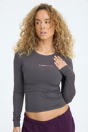 7 Days Active BODY W Performance Long Sleeve Tops 061 Charcoal