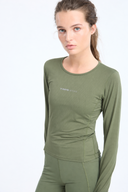 7 Days Active BODY W Performance Long Sleeve Tops 090 Dark Olive