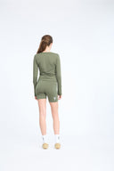 7 Days Active BODY W Performance Long Sleeve Tops 090 Dark Olive