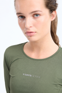 7 Days Active BODY W Performance Long Sleeve Tops 090 Dark Olive