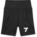 7 Days Active BODY W Performance Short Tights 7" Activewear 001 Black
