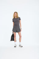 7 Days Active BODY W Performance Tee T-shirts 061 Charcoal