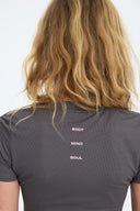 7 Days Active BODY W Performance Tee T-shirts 061 Charcoal