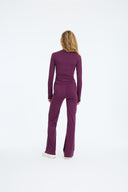 7 Days Active BODY W Training Zip Top Tops 072 Plum