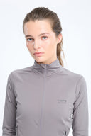 7 Days Active BODY W Training Zip Top Tops 002 Grey