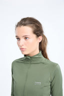 7 Days Active BODY W Training Zip Top Tops 090 Dark Olive