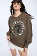 7 Days Active Crewneck Sweatshirts 063 Mocca