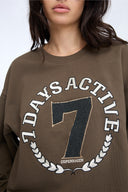 7 Days Active Crewneck Sweatshirts 063 Mocca