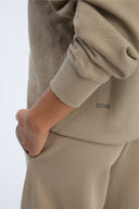 7 Days Active Crewneck Cashew Sweatshirts 853 Roasted Cashew