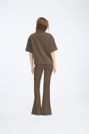 7 Days Active Cropped Tee T-shirt S/S 063 Mocca