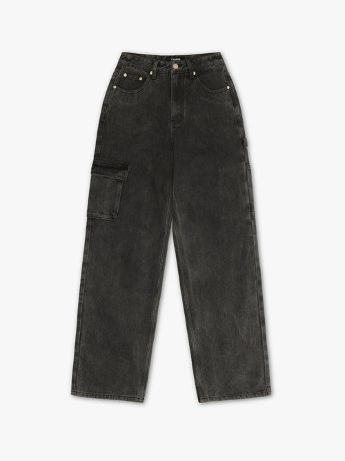 Denim Cargo Pants