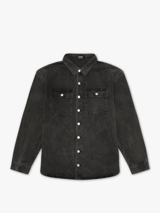 7 DAYS Denim Shirt Shirts 830 Dark Grey Denim