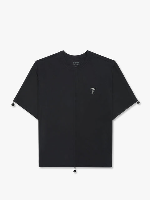 7 DAYS Drawstring Tee T-shirt S/S 001 Black