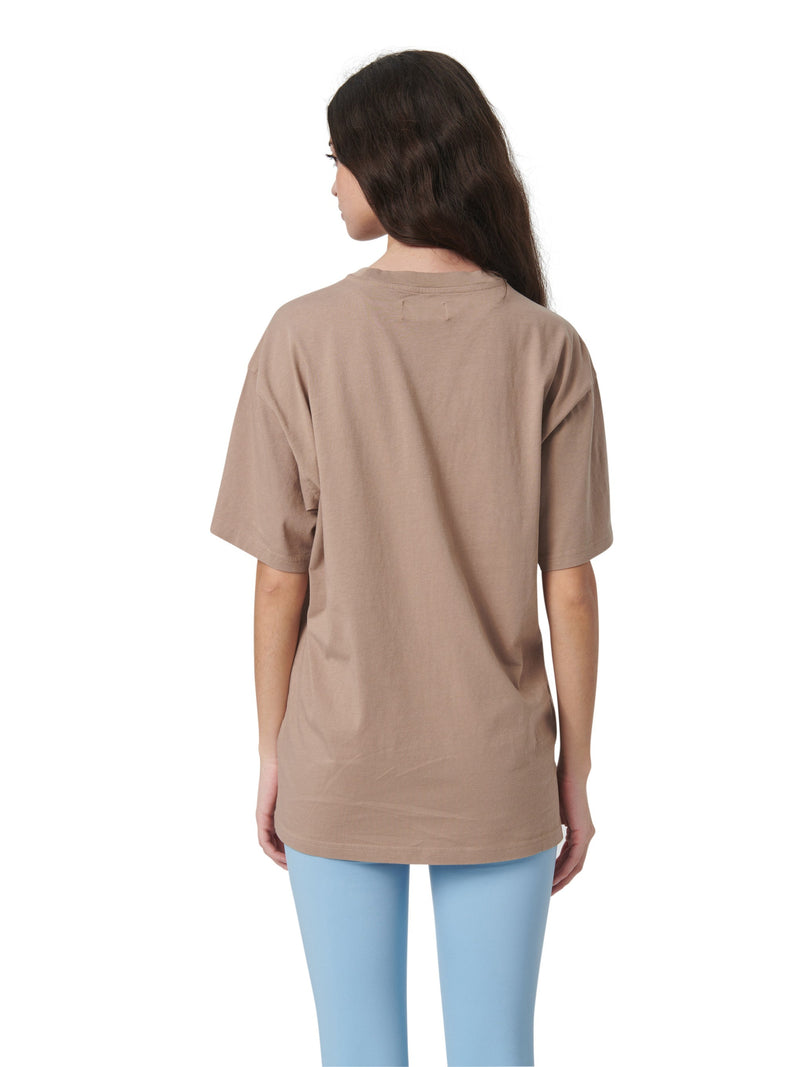 7 DAYS Embroidered Logo Tee T-shirt 423 Desert Taupe