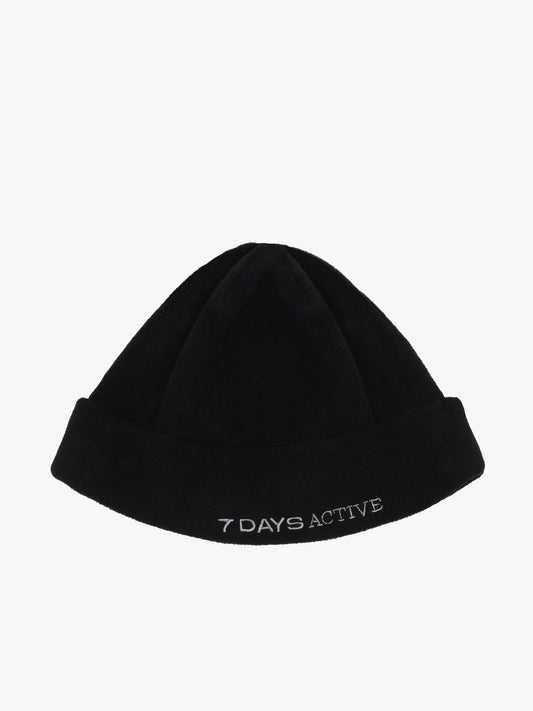 7 DAYS Fleece Beanie Headwear 001 Black