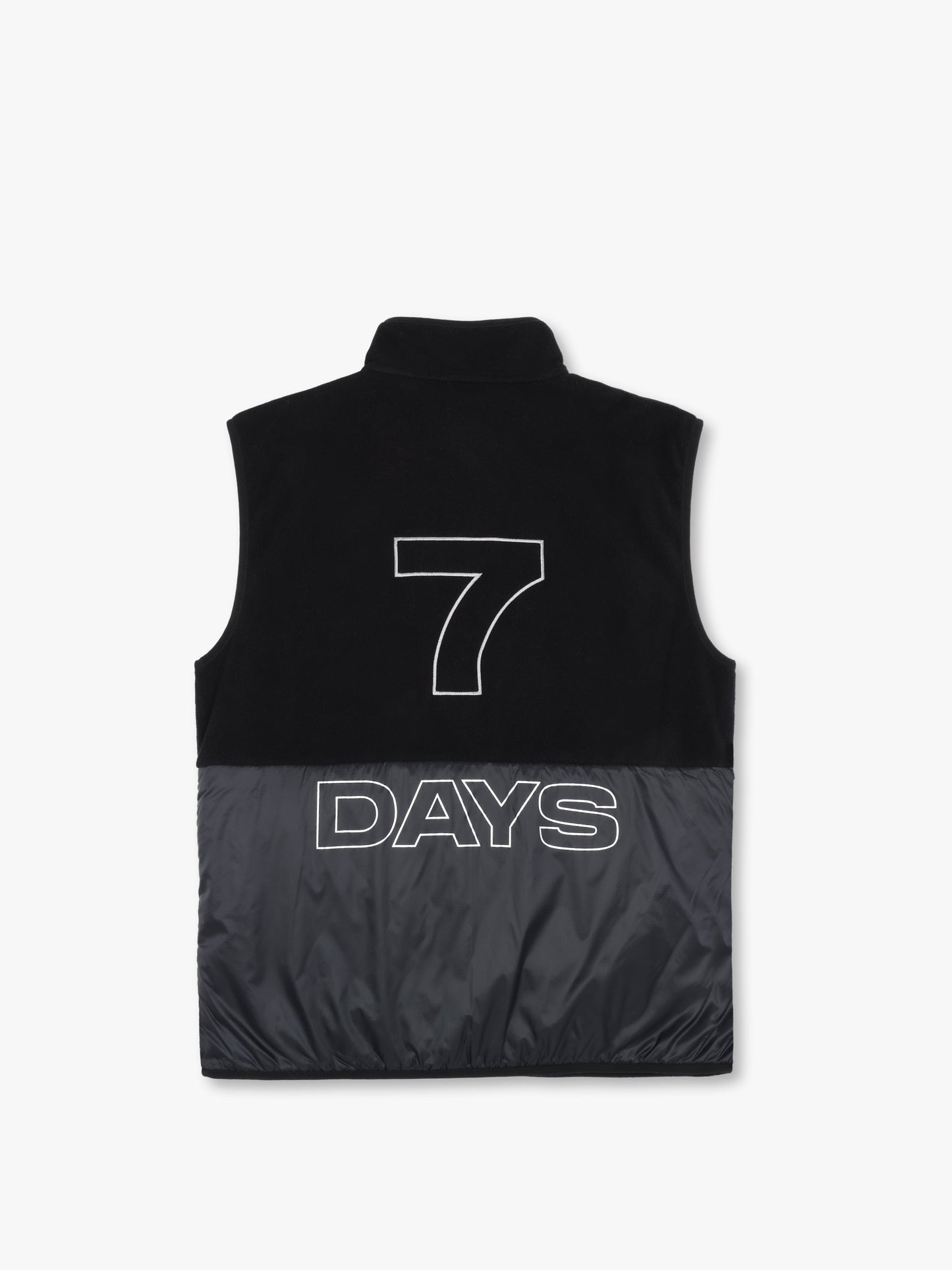 7 DAYS Fleece Vest Fleece 001 Black