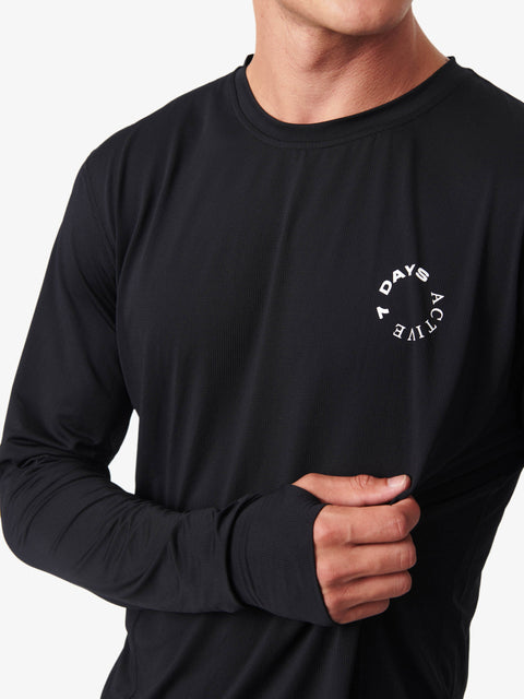 7 DAYS L/S Training Tee T-shirt L/S 001 Black