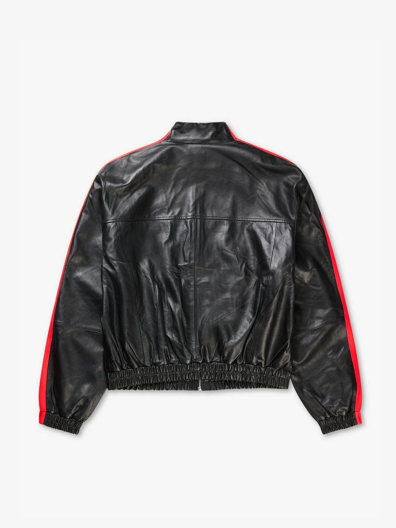7 DAYS Leather Track Jacket Jackets 001 Black