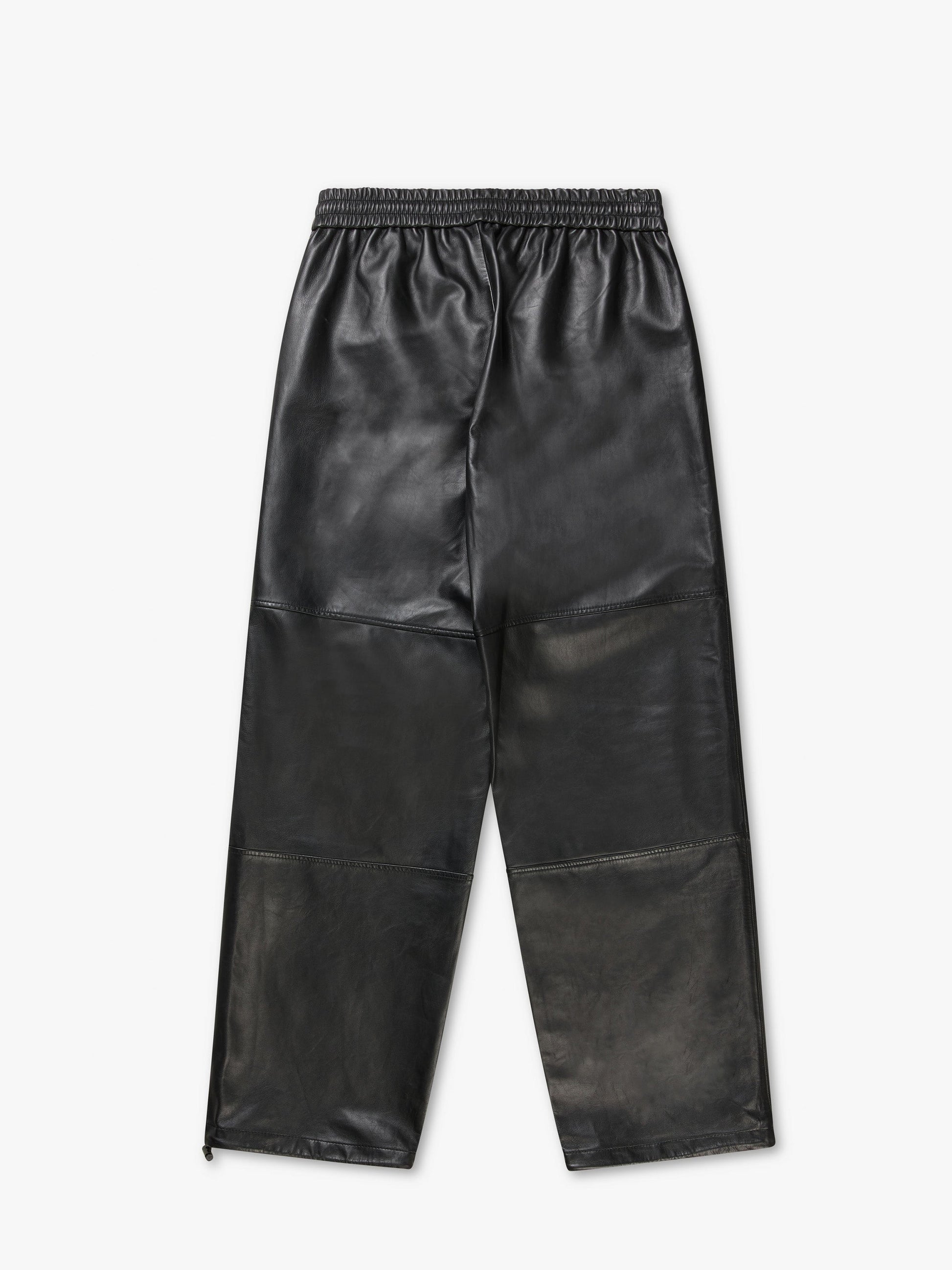 7 DAYS Leather Track Pants Pants 001 Black