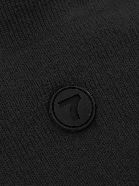 7 DAYS Logo Beanie Accessories 001 Black