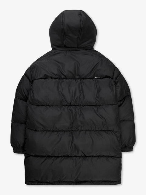 7 DAYS Longline Puffer Outerwear 001 Black