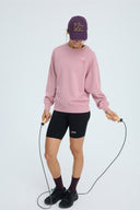 7 Days Active MIND Back Print Crewneck Tops 052 Rose