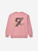 7 Days Active MIND Back Print Crewneck Tops 052 Rose
