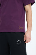 7 Days Active MIND Heavy Back Print Tee T-shirts 072 Plum