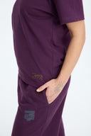 7 Days Active MIND Heavy Back Print Tee T-shirts 072 Plum