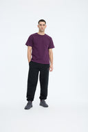 7 Days Active MIND Heavy Back Print Tee T-shirts 072 Plum