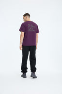 7 Days Active MIND Heavy Back Print Tee T-shirts 072 Plum